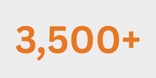 3,500+